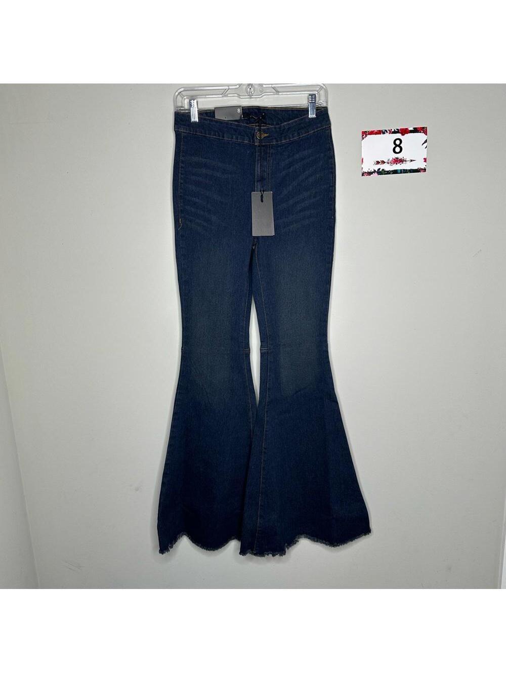 L&B size 8 Extreme Flare Jeans -dark wash non distress denim